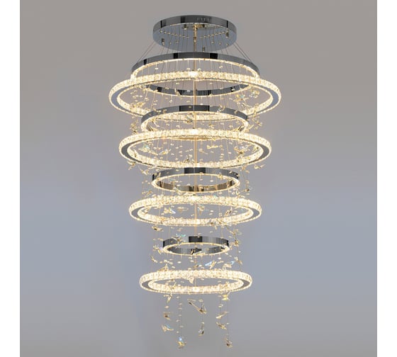Люстра Citilux ETERA LED хрустальная с пультом CL322090