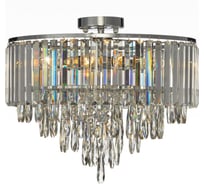 Люстра Citilux LEONNA хрустальная Хром CL320181