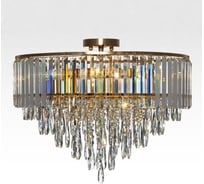 Люстра Citilux LEONNA хрустальная Золото CL320192