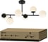 Светильник потолочный IN HOME AURORA LUNA-6G9-BL 6хG9 матовые плафоны, черный корпус 4690612062747 1
