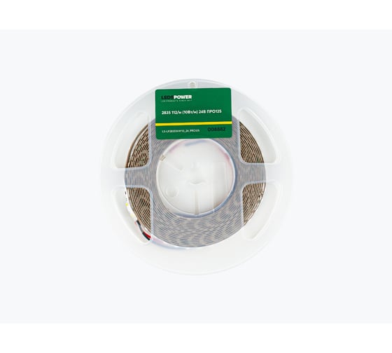 Светодиодная лента LEDS POWER 2835 112/м (10Вт/м) 24В теплая, серия ПРО125 008882