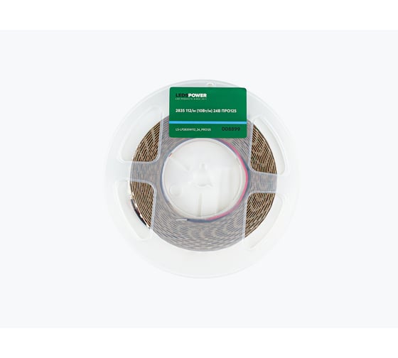 Светодиодная лента LEDS POWER 2835 112/м (10Вт/м) 24В холодная, серия ПРО125 008899