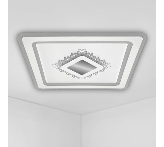 Светодиодная диммируемая люстра RITTER с ДУ CRYSTAL 3D 120Вт, 3000К+6000K/4200К/6000К+3000K, 7920Лм, 470x50мм 52367 3