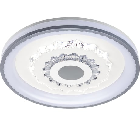 Светодиодная диммируемая люстра RITTER с ДУ CRYSTAL 3D 120Вт, 3000К+6000K/4200К/6000К+3000K, 7920Лм, 480x60мм 52368 0