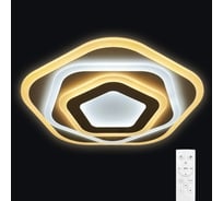 Светодиодная диммируемая люстра RITTER с ДУ KOLAR 124Вт, 3000К+6000K/4200К/6000К+3000K, 800Лм, 500x500x70мм 52371 0