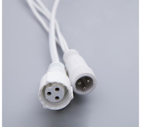 Гирлянда-нить Luazon PRO, IP65, УМС-3W, 10 м, Н.Б. Каучук LED-100-220V, БП, фиксинг, мультиколор 4170590