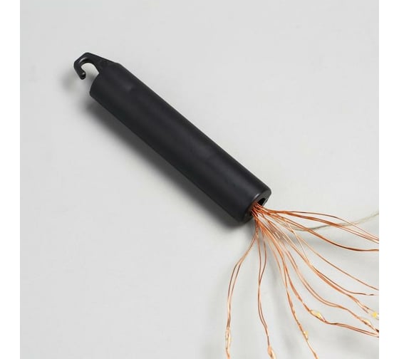 Гирлянда-нить Luazon ROSA Хвост, IP20, 1 м, 10 нитей, Н.М. LED-100-12V, БП в комплекте, фиксинг, теплый белый 5206127