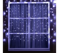 Занавес Luazon SPEC IP44, 2х1.5 м, Н.С. УМС-2W LED-300-24В, без БП. фиксинг, белый 5167272