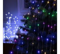 Гирлянда-нить Luazon ROSA Хвост, IP20, 1 м, 10 нитей, Н.С. LED-100-12V, БП в комплекте, фиксинг, мультиколор 5206126