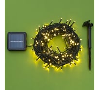 Гирлянда-нить Luazon ECO, IP44, 20 м, Н.Т. LED-200-1.2V, 2 режима, теплый белый 4137012