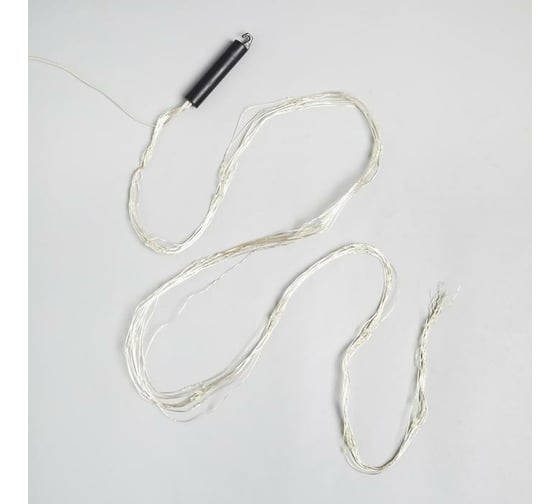Гирлянда-нить Luazon ROSA Хвост, IP20, 1.5 м, 10 нитей, Н.С. LED-150-12V, БП в комплекте, фиксинг, белый 5206129
