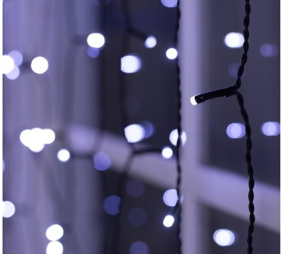 Занавес Luazon SPEC IP44, 2х1.5 м, Н.Т. УМС-2W LED-300-24В, без БП. фиксинг, белый 5167266