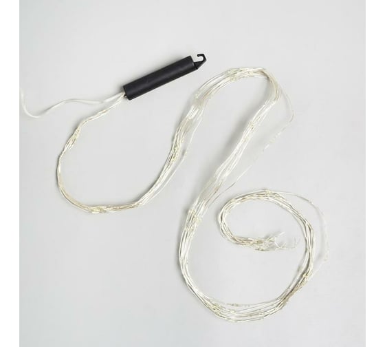 Гирлянда-нить Luazon ROSA Хвост, IP20, 1 м, 10 нитей, Н.С. LED-100-12V, БП в комплекте, фиксинг, мультиколор 5206123