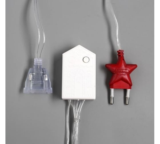 Занавес Luazon ECO IP20, УМС вилка, 1.5х1 м, Н.С. LED-180-220V, 8 режимов, фиолетовый 1080458