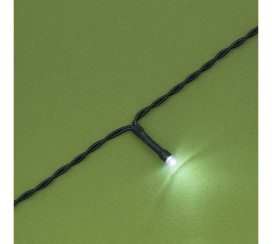 Гирлянда-нить Luazon ECO, IP44, 10 м, Н.Т. LED-100-1.2V, 2 режима, белый 4137004