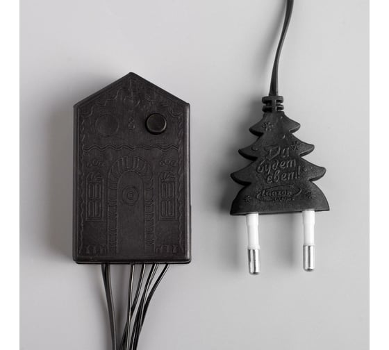 Гирлянда-нить Luazon ECO, IP20, 10 м, Н.Т. LED-100-220V, 8 режимов, зеленый 3556793