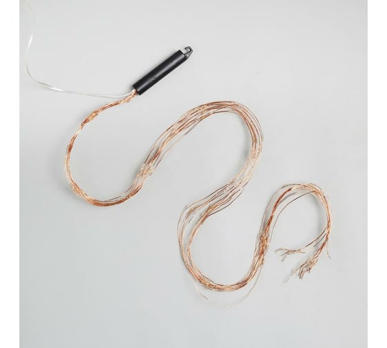 Хвост Luazon ROSA IP20, 2 м, 8 нитей, Н.М. LED1608-160--5V, USB, фиксинг, теплый белый 5206122