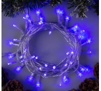 Гирлянда-нить Luazon ECO, IP20, 5 м, Н.С. LED-50-220V, 8 режимов, синий 3556758
