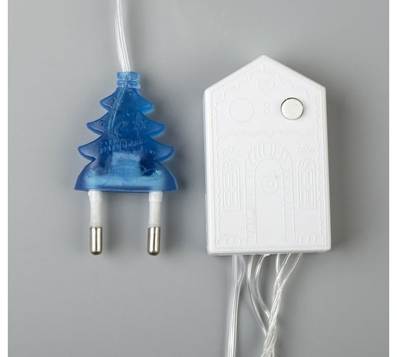 Гирлянда-нить Luazon ECO, IP20, 5 м, Н.С. LED-50-220V, 8 режимов, синий 3556758