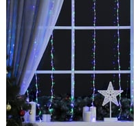 Водопад Luazon ECO IP44, 2х1.5 м, Н.С. LED-400-220V, 32 режима, мульти 3584289
