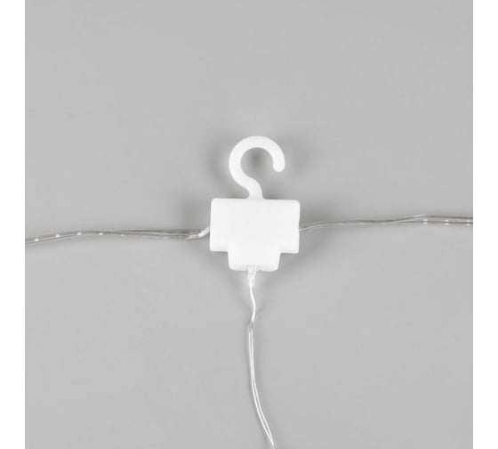 Занавес Luazon 2.8х3 м, USB, роса, на крючках для штор, LED-300-5V, мерцает, белый 6074031