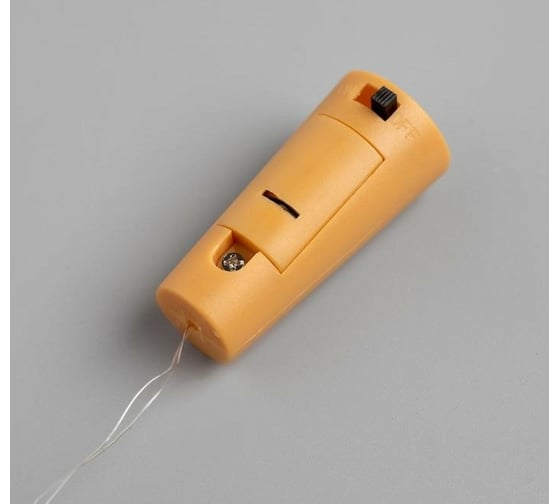 Гирлянда-нить Luazon ROSA Пробка, IP20, 1 м, Н.С. LED-10-4.5V, 3хLR44, фиксинг, синий 5189853