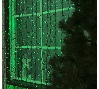 Уличная гирлянда Luazon Занавес УМС, 2х3 м, каучук Н.Т, LED-760-220V, шнур питания Н.Т, зеленый 2332857