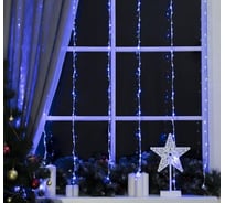 Водопад Luazon ECO IP20, 2х1.5 м, Н.С. LED-400-220V, 8 режимов, бело-синий 1080450