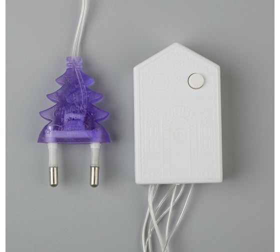 Гирлянда-нить Luazon ECO, IP20, 5 м, Н.С. LED-50-220V, 8 режимов, фиолетовый 3556759