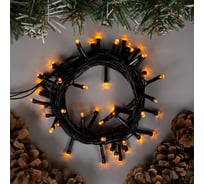 Гирлянда-нить Luazon ECO, IP20, 5 м, Н.Т. LED-50-220V, 8 режимов, желтый 3556768