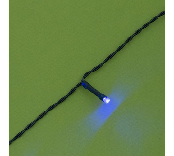 Гирлянда-нить Luazon ECO, IP44, 10 м, Н.Т. LED-100-1.2V, 2 режима, синий 4137006