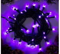 Гирлянда-нить Luazon ECO, IP20, 5 м, Н.Т. LED-50-220V, 8 режимов, фиолетовый 3556767