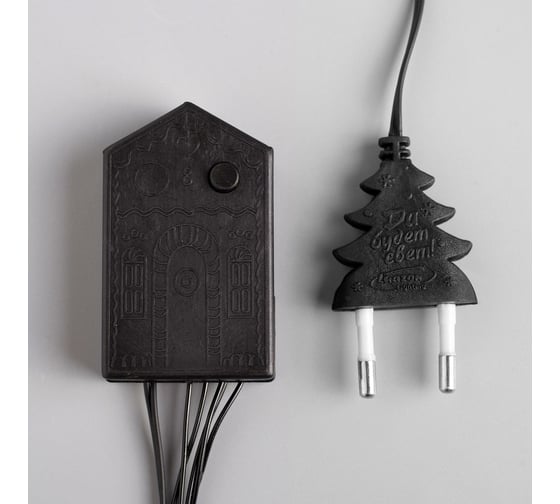 Гирлянда-нить Luazon ECO, IP20, 10 м, Н.Т. LED-100-220V, 8 режимов, красный 3556794