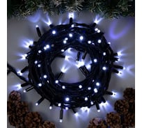 Гирлянда-нить Luazon PRO, IP65, УМС, 10 м, Н.Т. 3W LED-100-220V, мерцание, белый 3584126