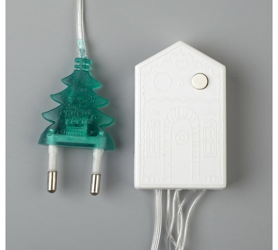 Гирлянда-нить Luazon ECO, IP20, 5 м, Н.С. LED-50-220V, 8 режимов, зеленый 3556761