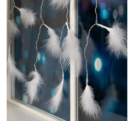 Занавес Luazon DECOR Перья, 3х1.4м, Н.С. LED-80-220V, 8 режимов, мульти 6929894
