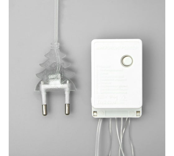 Гирлянда-нить Luazon ECO, IP20, 10 м, Н.С. LED-100-220V, 8 режимов, теплый белый 3556781