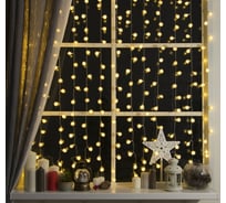 Занавес Luazon DECOR Ежики IP20, УМС вилка, 2х1.5 м, Н.С. LED-360-220V, 8 режимов, теплый белый 236172