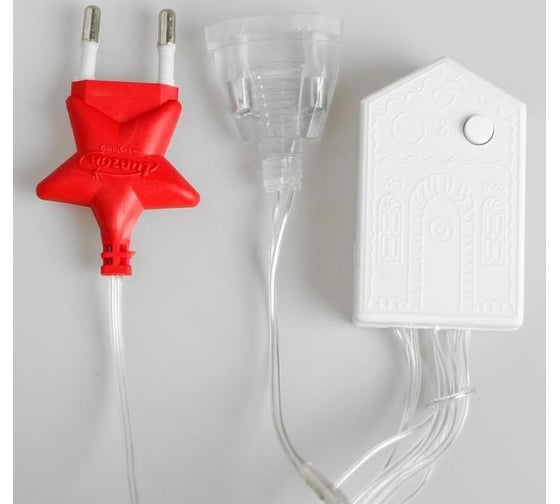 Занавес Luazon DECOR Ежики IP20, УМС вилка, 2х1.5 м, Н.С. LED-360-220V, 8 режимов, теплый белый 236172
