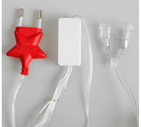 Занавес Luazon DECOR Ежики IP20, УМС вилка, 2х1.5 м, Н.С. LED-360-220V, моргает, RGRB 2361728