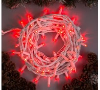 Гирлянда-нить Luazon PRO, IP65, УМС, 10 м, Н.Б. 3W LED-100-220V, красный 3584115
