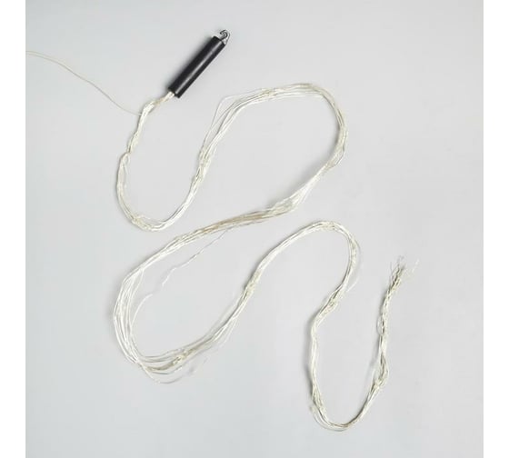 Хвост Luazon ROSA. IP20, 1.5 м, 10 нитей, Н.С. LED1608-150-12V, БП в комплекте, фиксинг, теплый белый 5206130