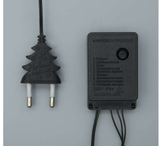 Гирлянда-нить Luazon ECO, IP20, 3 м, Н.Т. 30 ламп, 220V, 8 режимов, мультиколор 1585771