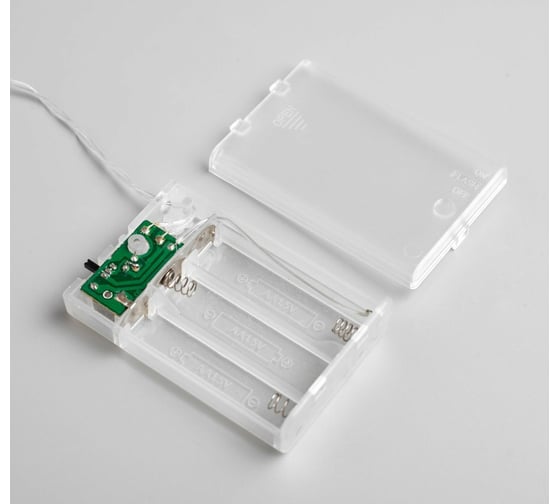 Гирлянда-нить Luazon ECO, IP20, 2 м, Н.С. LED-20-4.5 V, ААх3, 2 режима, фиолетовый 806820