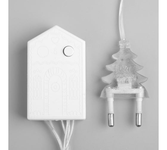 Гирлянда-нить Luazon ECO, IP20, 5 м, Н.С. LED-50-220V, 8 режимов, белый 3556756