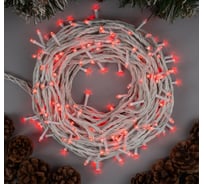Гирлянда-нить Luazon ECO, IP20, 20 м, Н.Б. LED-200-220V, 8 режимов, красный 3556826