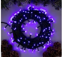 Гирлянда-нить Luazon ECO, IP20, 20 м, Н.Т. LED-200-220V, 8 режимов, фиолетовый 3556815
