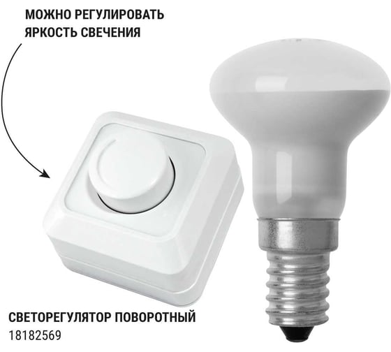 Лампа накаливания TDM ELECTRIC (10шт/упак) зеркальная R50-60 Вт-230 В-Е14 SQ0332-0028