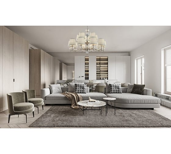 Подвесной светильник Escada E14x40W, Nickel 1135/15S