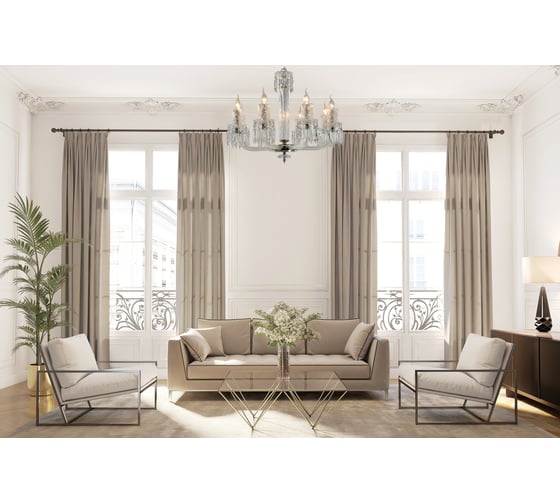 Подвесной светильник Escada E14x40W, Nickel 1142/8S